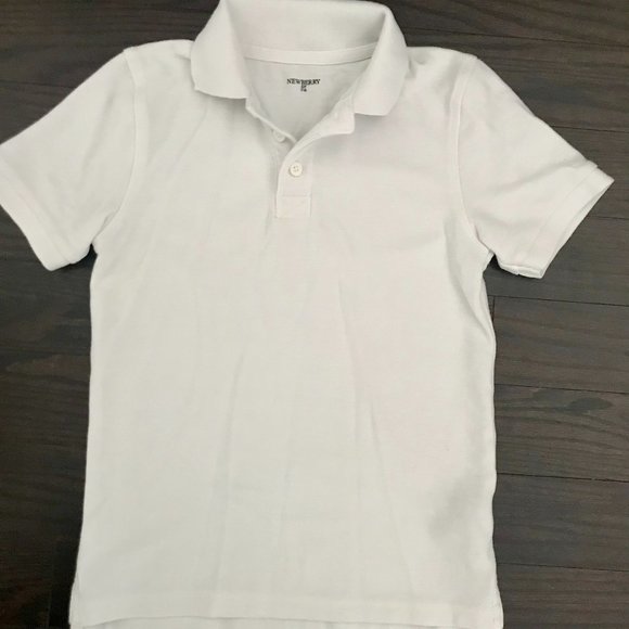 📣3 for $12📣 Newberry - Boys White Polo Shirt - Picture 2 of 4